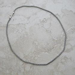 Sterling Silver Stretch Necklace Chainsterling 