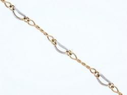 14K 2-Tone Gold Link 36' Necklacetone 