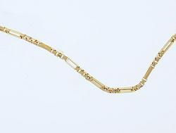 14K Gold Figaro Boxlink 24' Necklacegold 