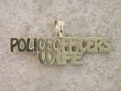 14K  GOLD POLICE OFFICERS WIFE CHARMgold 