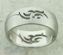 Men's Stainless Steel Tribal Ringmen 