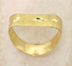 Diamond Cut Gold Thumb Ringdiamond 