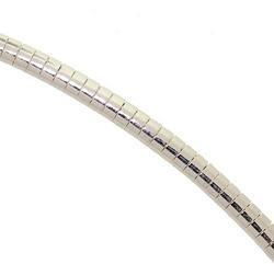 Sterling Silver 18-inch 3mm Omega Necklacesterling 