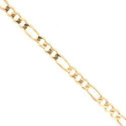 Figaro Ankle Bracelet Made of 14K Yellow Goldfigaro 