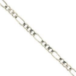 White Gold (14K) Figaro Anklet-Superior Stylewhite 