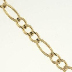 Figaro Style 14K Yellow Gold Ankle Braceletfigaro 