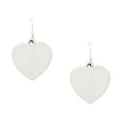 Sterling Silver Dangle Heart Earringssterling 