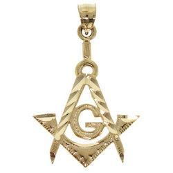 Masonic Gold (14K) Dangle Pendant-Perfect for any Proud Masonmasonic 