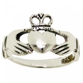 New Solid Sterling Silver Claddagh Ring 4 Irish Lovesolid 