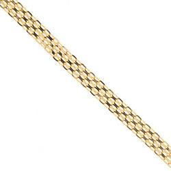 14K Yellow Gold 3.8mm HMF Anklet Braceletyellow 