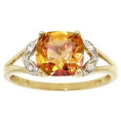 Twilight Topaz & Diamond Ring Made of 10K Yellow Goldtwilight 