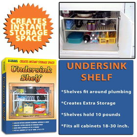 Under Sink Extra Storage Shelves - Kitchensink 