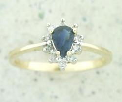 Sapphire Diamond Gold Gemstone Ringsapphire 