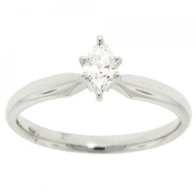 14KT White Gold Engagement Ring Marquise Cut Diamondwhite 