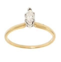 1/3 Carat Marquise Cut Diamond Solitaire 14K Gold Engagement Ringcarat 