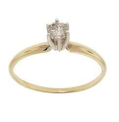 1/4 Carat Diamond Solitaire 14K Gold Engagement Ringcarat 