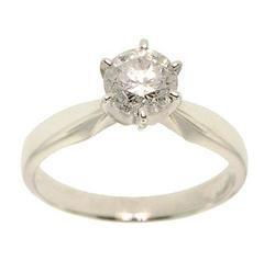 1 Carat Diamond Solitaire 14K White Gold Engagement Ringcarat 