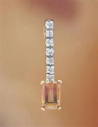 Twilight Topaz and Diamond 14K Gold Pendanttwilight 