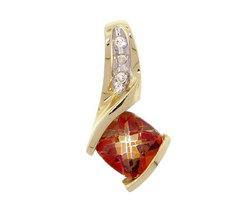 Twilight Mystic Topaz Diamond Gold Pendanttwilight 