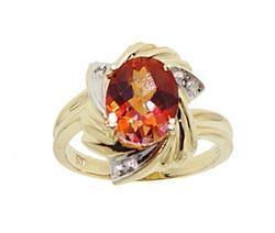 Twilight Topaz Diamond 14K Gold Ringtwilight 