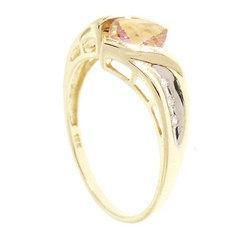 Twilight Topaz and Diamond Gold Ringtwilight 