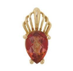 Pear Cut Twilight Mystic Fire Topaz 14K Gold Pendantpear 