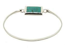 Turquoise Sterling Silver 7.5'  Cuff Braceletturquoise 