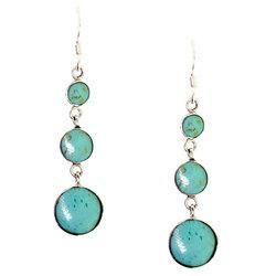 Turquoise Sterling Silver Dangle Earringsturquoise 