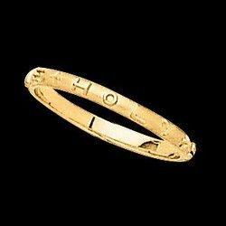 14K Yellow Gold Come Holy Spirit Ringyellow 