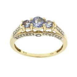 Tanzanite Diamond Gold Ringtanzanite 