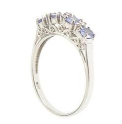 Tanzanite Diamond 14K White Gold Ringtanzanite 