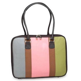 XPink 16  Canvas Stripe Bagxpink 