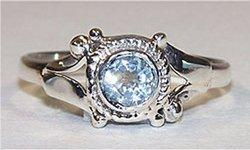 Handmade Blue Topaz Ring (India)handmade 