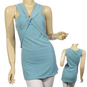 Ladies Plus Size Sleeveless Twisted Front Top Case Pack 6ladies 