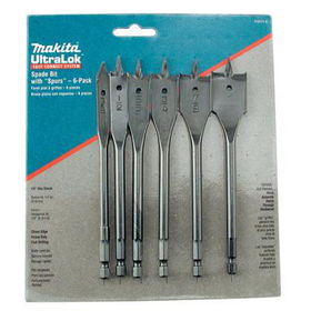 6 pc Spade Bit Setspade 