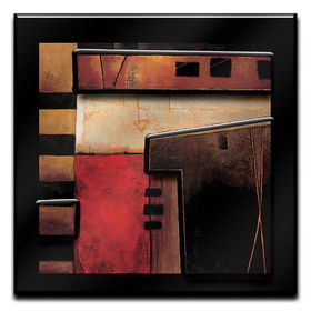 Destination II by Max Hansen 3-D Mount Laminated Art 35 x 35destination 