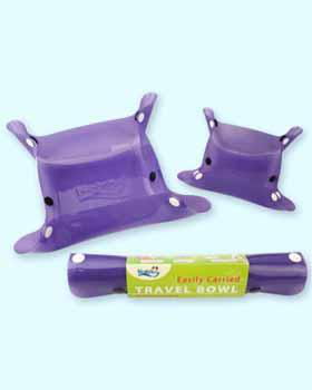 Purple Small Size Travel Bowl Case Pack 6purple 