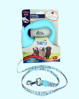 Medium Baby Blue Dog Leash - Blue Retro Case Pack 6medium 