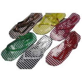 Ladies Assorted Color w/Straps Flip Flop Case Pack 60ladies 