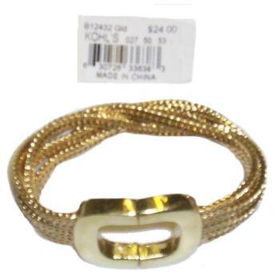 Gold Tone Stretch Bracelets Case Pack 72gold 