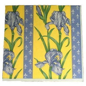 Premium Lunch Napkins - Fleur De Lis Case Pack 24premium 