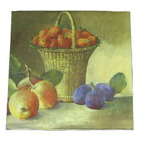 Premium Lunch Napkins - Fruit Basket Case Pack 24premium 