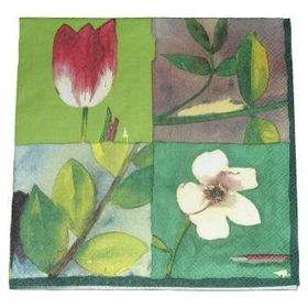 Premium Lunch Napkins - Flora Case Pack 24premium 