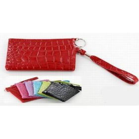 Polyurethane Fake-Skin Key Ring Bag Case Pack 12polyurethane 