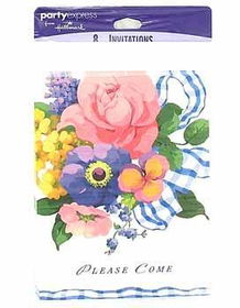 Floral 8 Pack Invitations Case Pack 72floral 