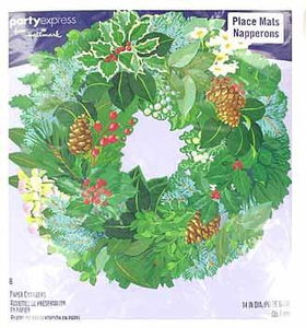 Holy Wreath 8 Pack Placemats Case Pack 72holy 