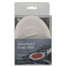 White Absorbent Soap Dish Case Pack 72white 