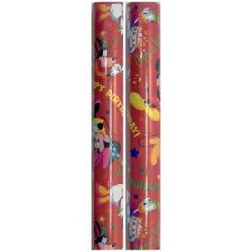 Mickey Mouse Birthday Roll Wrap Case Pack 48mickey 