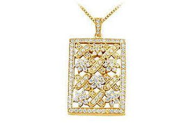 Diamond Pendant : 14K Yellow Gold - 1.50 CT Diamondsdiamond 