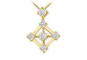 Diamond Pendant : 14K Yellow Gold - 0.40 CT Diamondsdiamond 